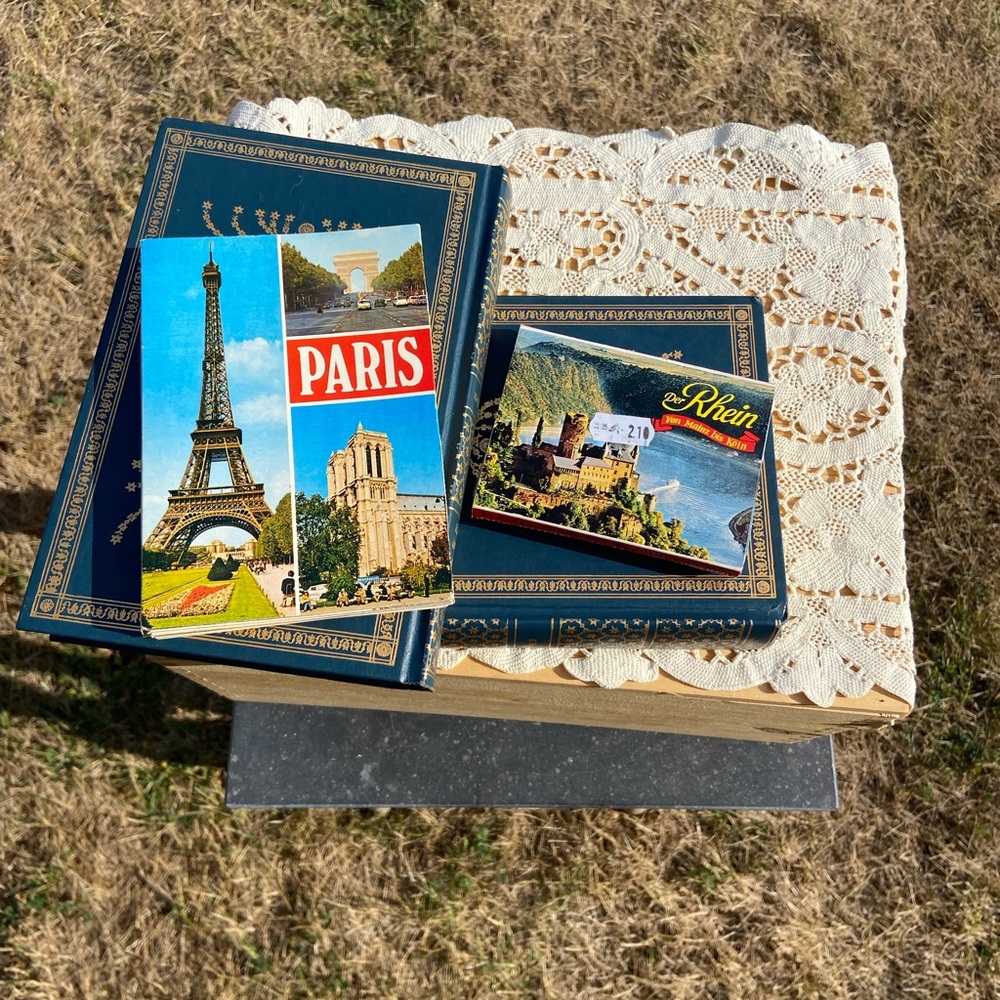 ✨3 for $20✨ Two “books” of Vintage Postcards Paris and Germany